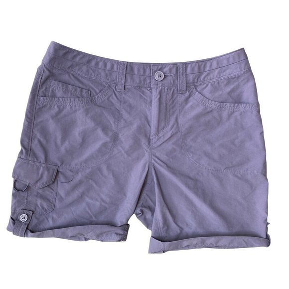 Mountain Hardwear Miranda Cargo Short Womens Size 8 Hiking Lightweight Purple - Picture 1 of 6